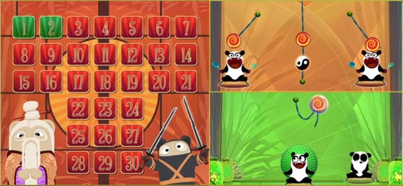 Feed the Panda: Rope Puzzle Image