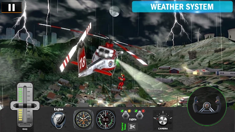 Helicopter Flight Simulator 3d screenshot