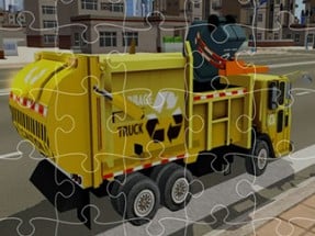 Garbage Trucks Jigsaw Image