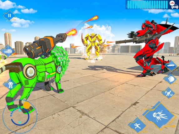 Lion Tank Alien Army Attack Image