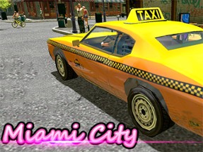 Miami Taxi Driver 3D Image