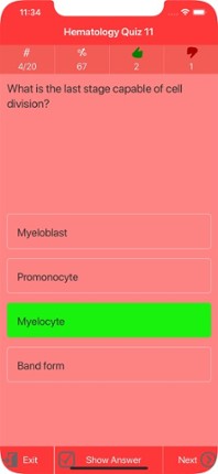 Nursing : Hematology Quiz screenshot