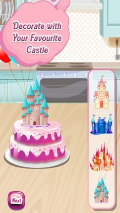 Princess Palace Cake maker - Bake a cake in this crazy chef parlour &amp; desserts cooking game screenshot