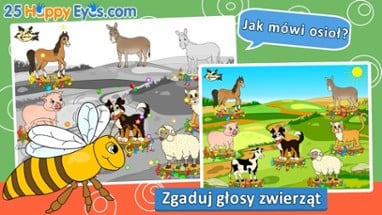 Wesołe zwierzęta - edukacyjne gry układanki,dzieci Image