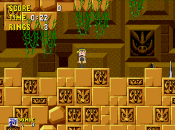 Yor Forger in Sonic the hedgehog (Sonic 1 rom hack) Image