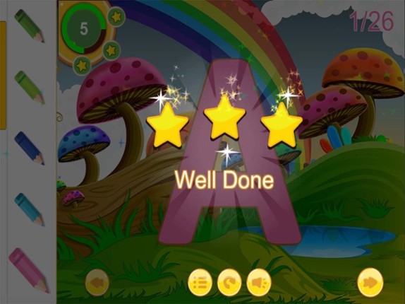 ABC Alphabet Tracing Coloring Educational Learning Game for kids screenshot