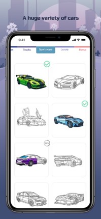 Cars Color By Number screenshot