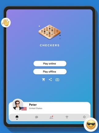 Checkers Online - Dama Game screenshot