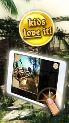 Dinosaurs walking with fun 3D puzzle game in HD screenshot
