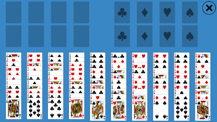 Solitaire FreeCell Two Decks screenshot