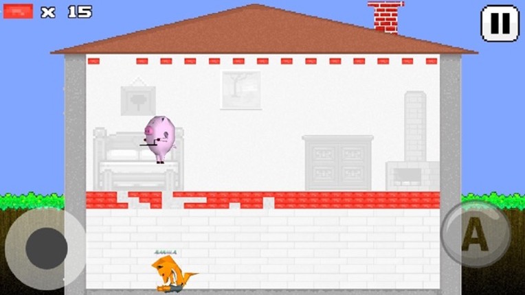 Pig Brick - the fox attack to the pig's house Image