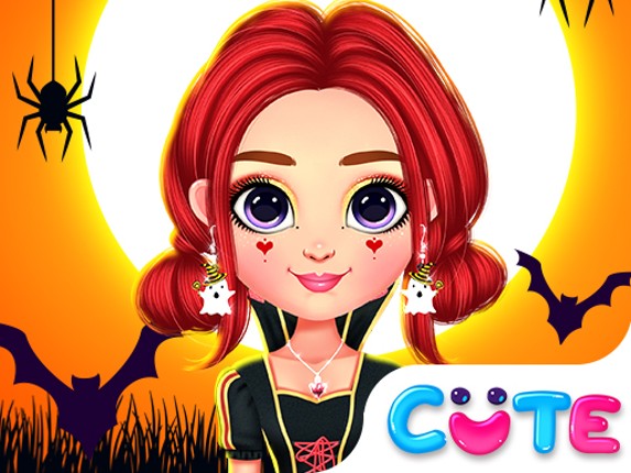 Rainbow Girls Halloween Salon Game Cover