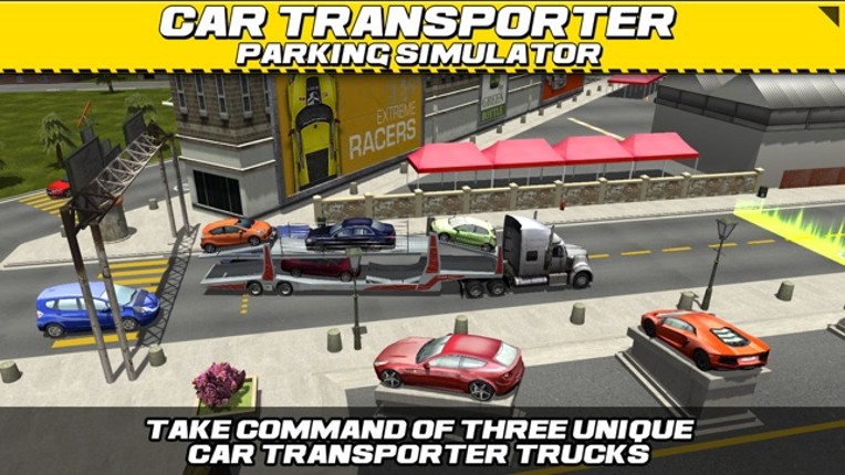 Car Transport Truck Parking Simulator - Real Show-Room Driving Test Sim Racing Games screenshot