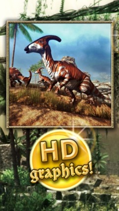 Dinosaurs walking with fun 3D puzzle game in HD screenshot