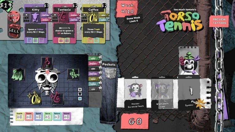 TORSO TENNIS screenshot