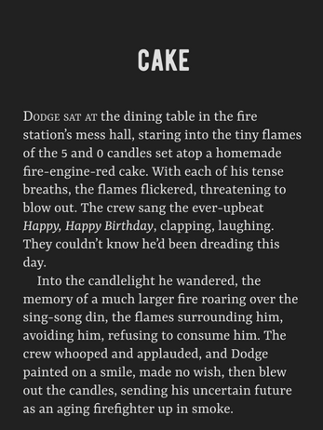 Unburnt: a speculative firefighter novella Image