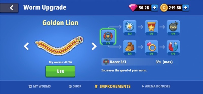 Worm Hunt: slither snake arena screenshot