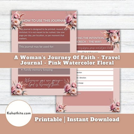 A Woman's Journey Of Faith - Travel Journal Image