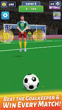 Bitcoin Goal Flick: Earn BTC screenshot