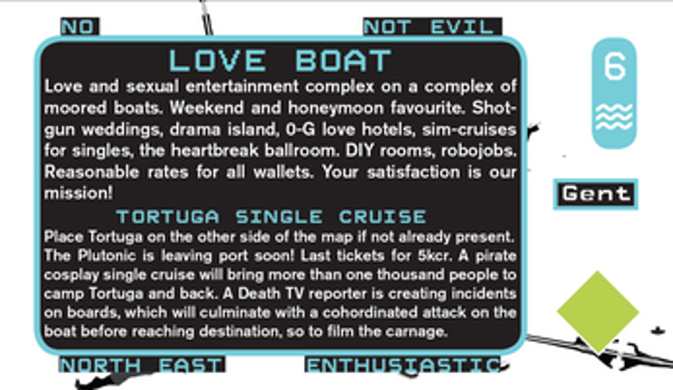 MEGADECK cyberpunk city builder tarot deck screenshot