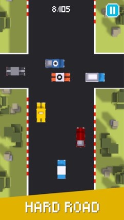 Hard Road - Don’t Crash The Car On Pixel Highway 2 Image