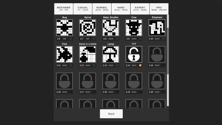 nonogram screenshot