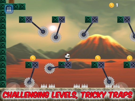 Panda Volcano Escape screenshot
