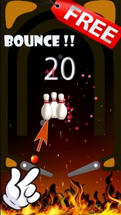 Pinball machine tilt bowling design for kids screenshot