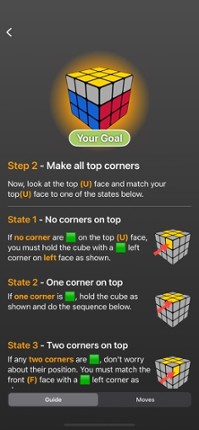 Rubix Cube Solver &amp; Learn screenshot