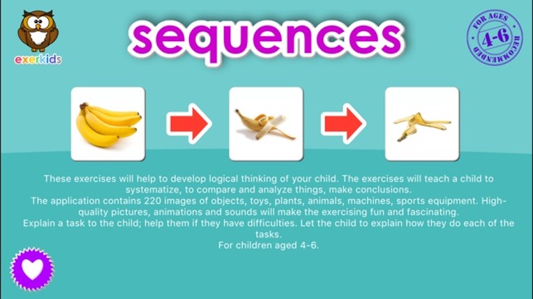 Sequences - Preschool Exercices screenshot