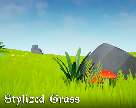 Stylized Grass and Plants Image