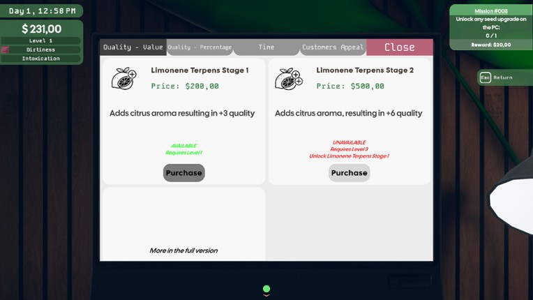 Weed Supermarket Simulator: Prologue screenshot