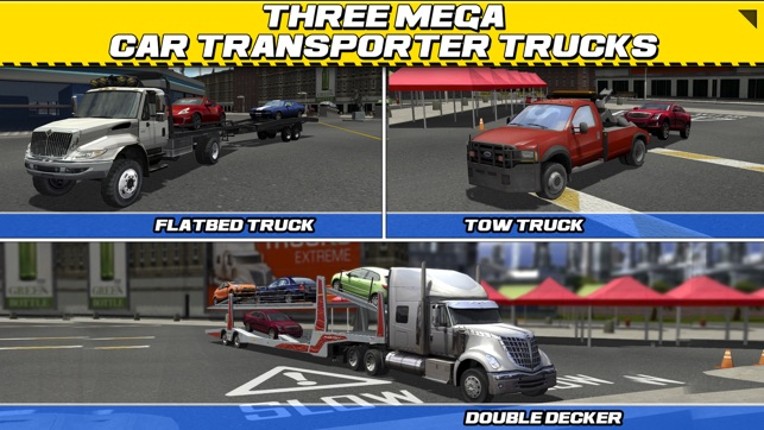 Car Transport Truck Parking Simulator - Real Show-Room Driving Test Sim Racing Games screenshot