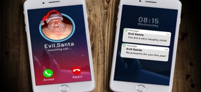 Evil Santa Call Prank Image