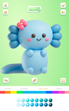 Cute Minis 3D Coloring Book screenshot