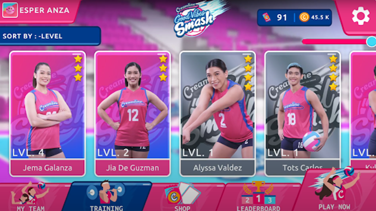 Creamline Good Vibes Smash screenshot