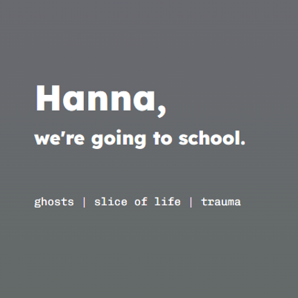 Hanna, We're Going to School Game Cover