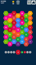 Hexagons: Drag and Merge Numbers Image