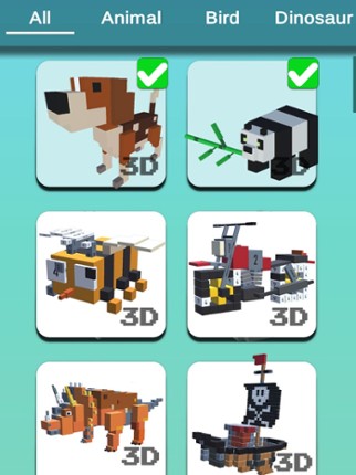 Pixel Art 3D - Paint by Number screenshot