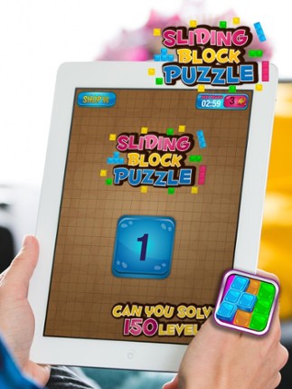Sliding Block Puzzle – Best Logic Board Game with Colorful Tangram Blocks screenshot