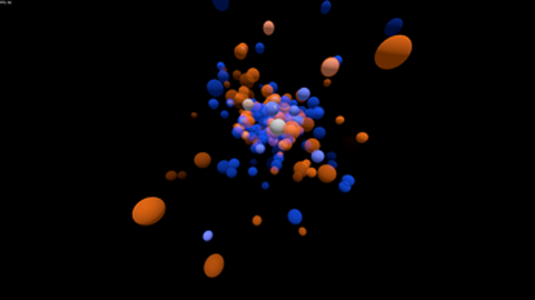 4D Gravity Simulation Image