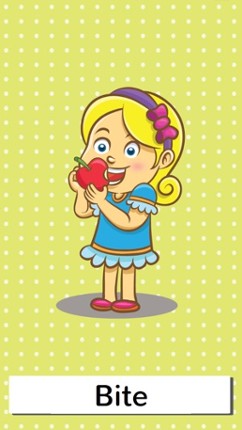 Baby Learn Verbs Flashcards: English Vocabulary Learning Image