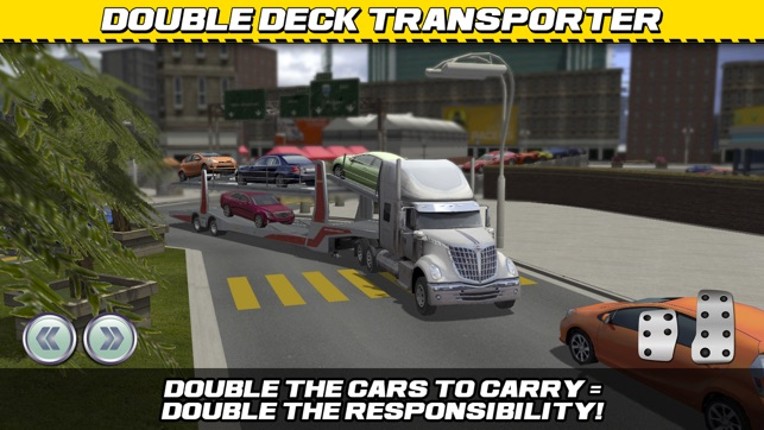 Car Transport Truck Parking Simulator - Real Show-Room Driving Test Sim Racing Games screenshot
