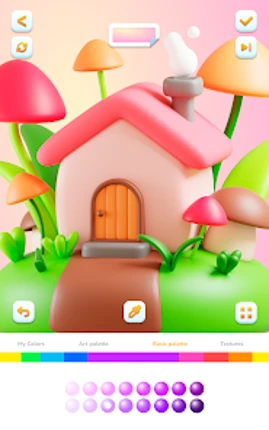 Cute Minis 3D Coloring Book screenshot