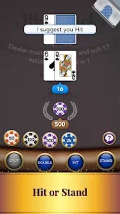Blackjack Card Game screenshot