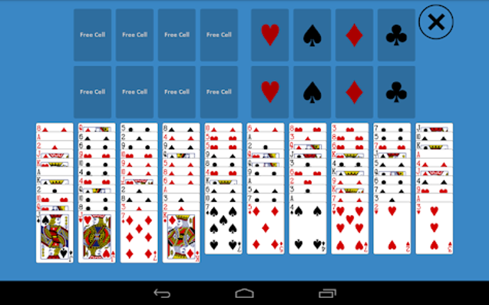 Solitaire FreeCell Two Decks screenshot