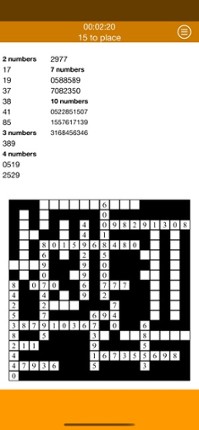 Number Fillin vla screenshot