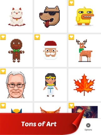 Pixel Color by Number Art Game screenshot