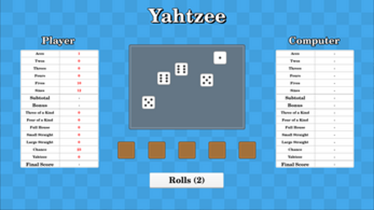 Yahtzee screenshot