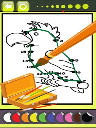 Animals Dot To Dot:finger paint for kids fun games screenshot